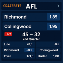 CrazeBets - AFL Betting - Live Odds